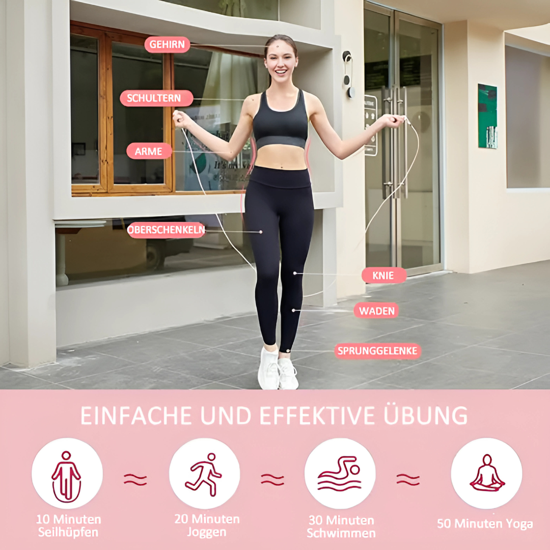 Smartes drahtloses Springseil | Fitness, vereinfacht