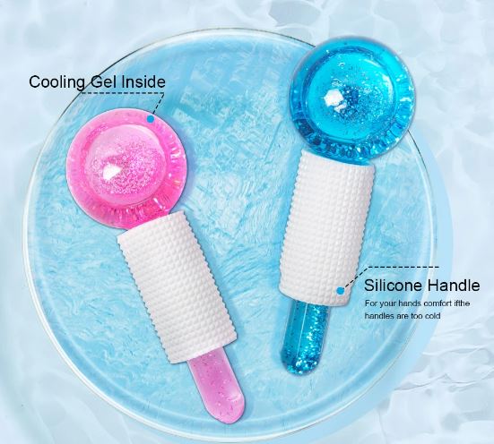 Ice Globes - Gesichtsmassage - Beauty Roller - Strahlende Haut - 2 Stück