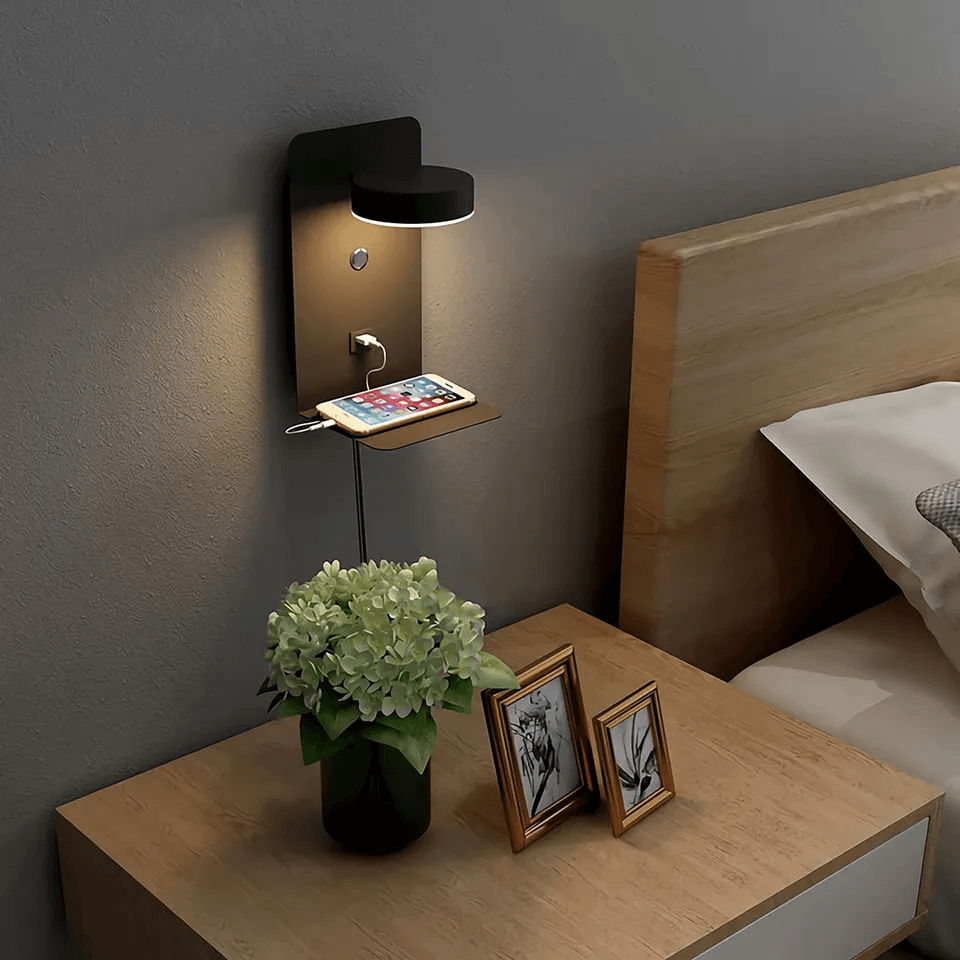 LED Nachtlicht mit USB-Ladegerät - Stilvolle Beleuchtung & Funktionsvielfalt