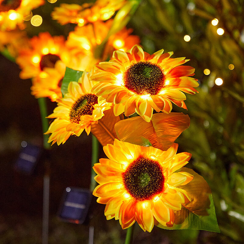 Solar-Sonnenblumen-Lichter
