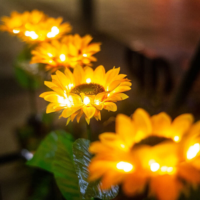 Solar-Sonnenblumen-Lichter