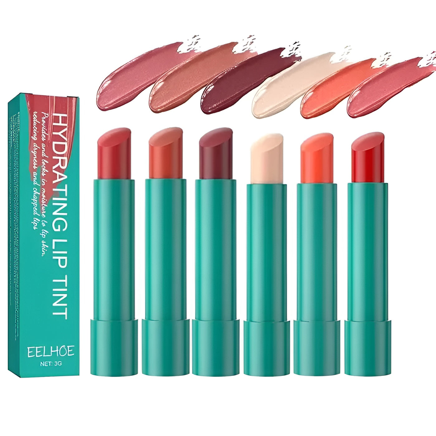HydraGlow  - 24 Stunden feuchtigkeitsspendende Lippenstiftfarbe (3 Stück) | 50% RABATT