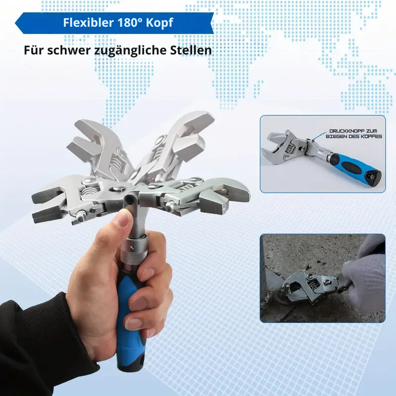 FlexiWrench - Multifunktionale Maulschlüssel | 50% RABATT