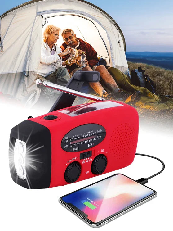Notfallradio - Wetterwarnungen, SOS-Funktion & PowerBank-Funktion