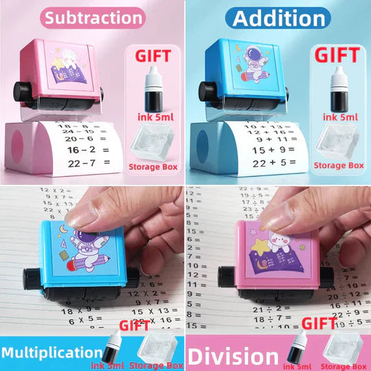 50% RABATT | Mathgenius™ Arithmetikrolle Designstempel für Kinder