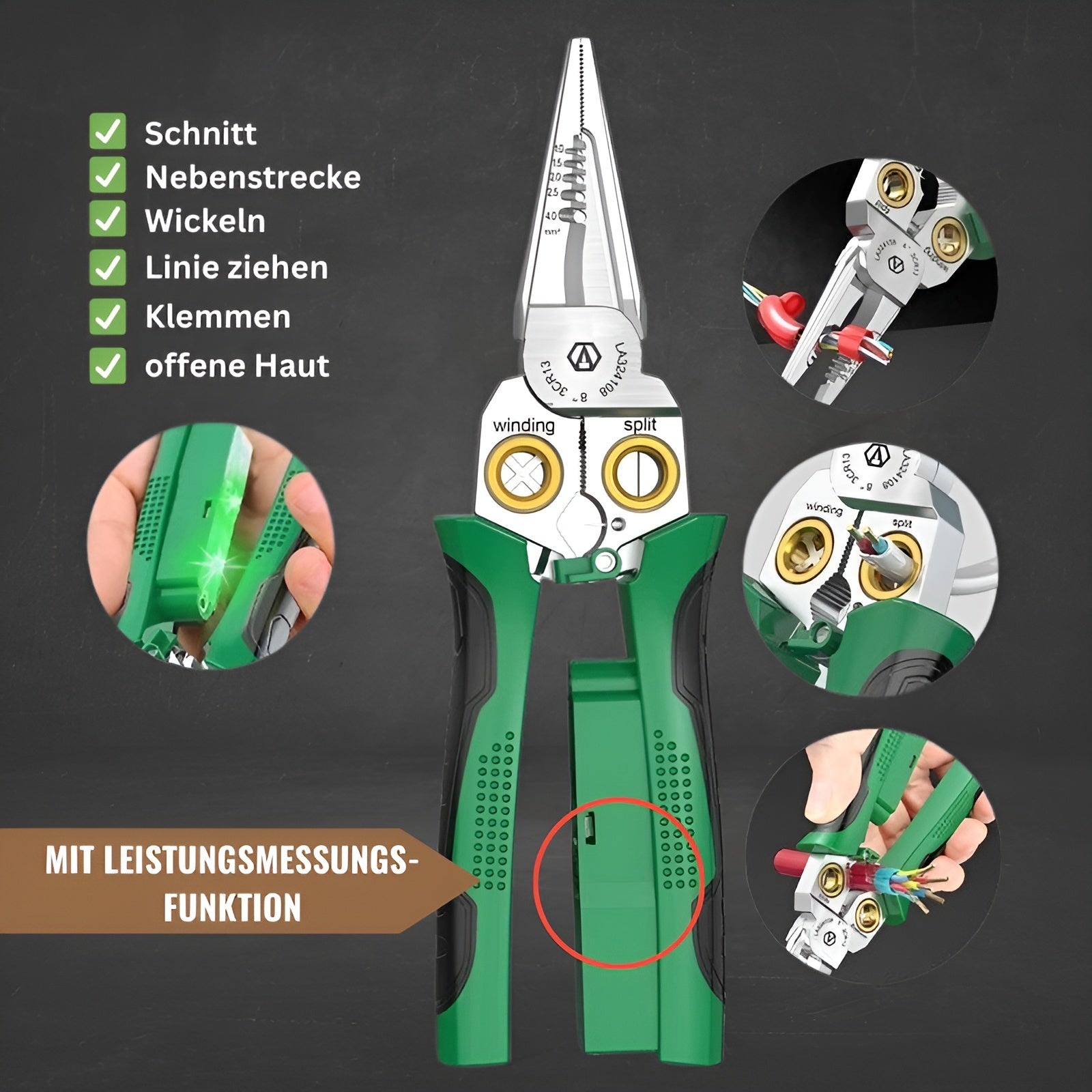 Multifunktionales Abisolierwerkzeug - Präzise Schnitte & Ergonomisches Design