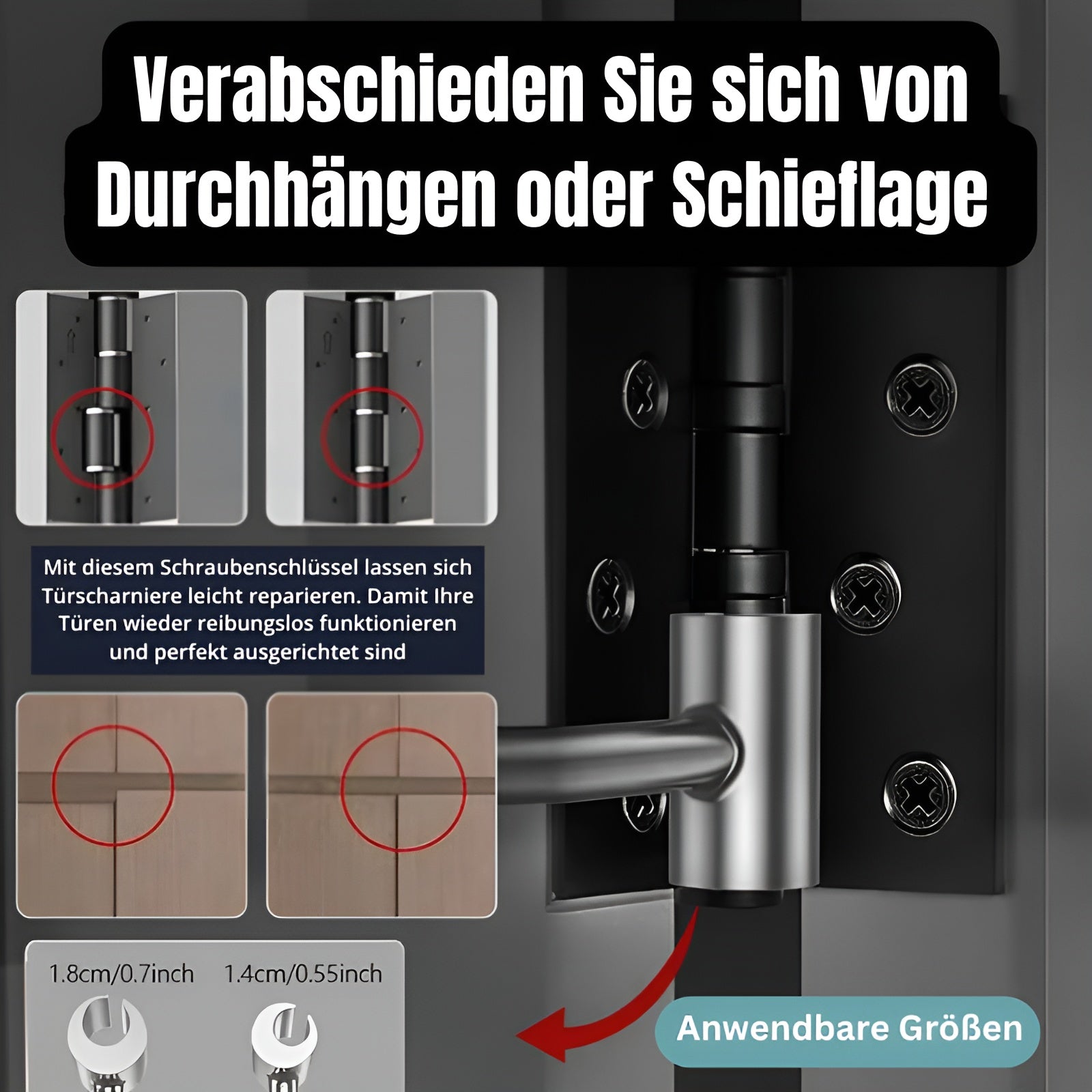 FixItEasy - Scharnierspalt-Einstellschlüsse | 50% RABATT