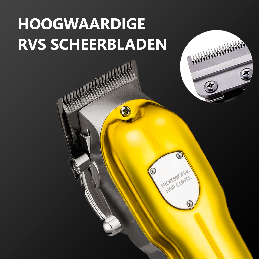 Professionelle kabellose Haarschneidemaschine inkl. Reisetasche - Gold Edition