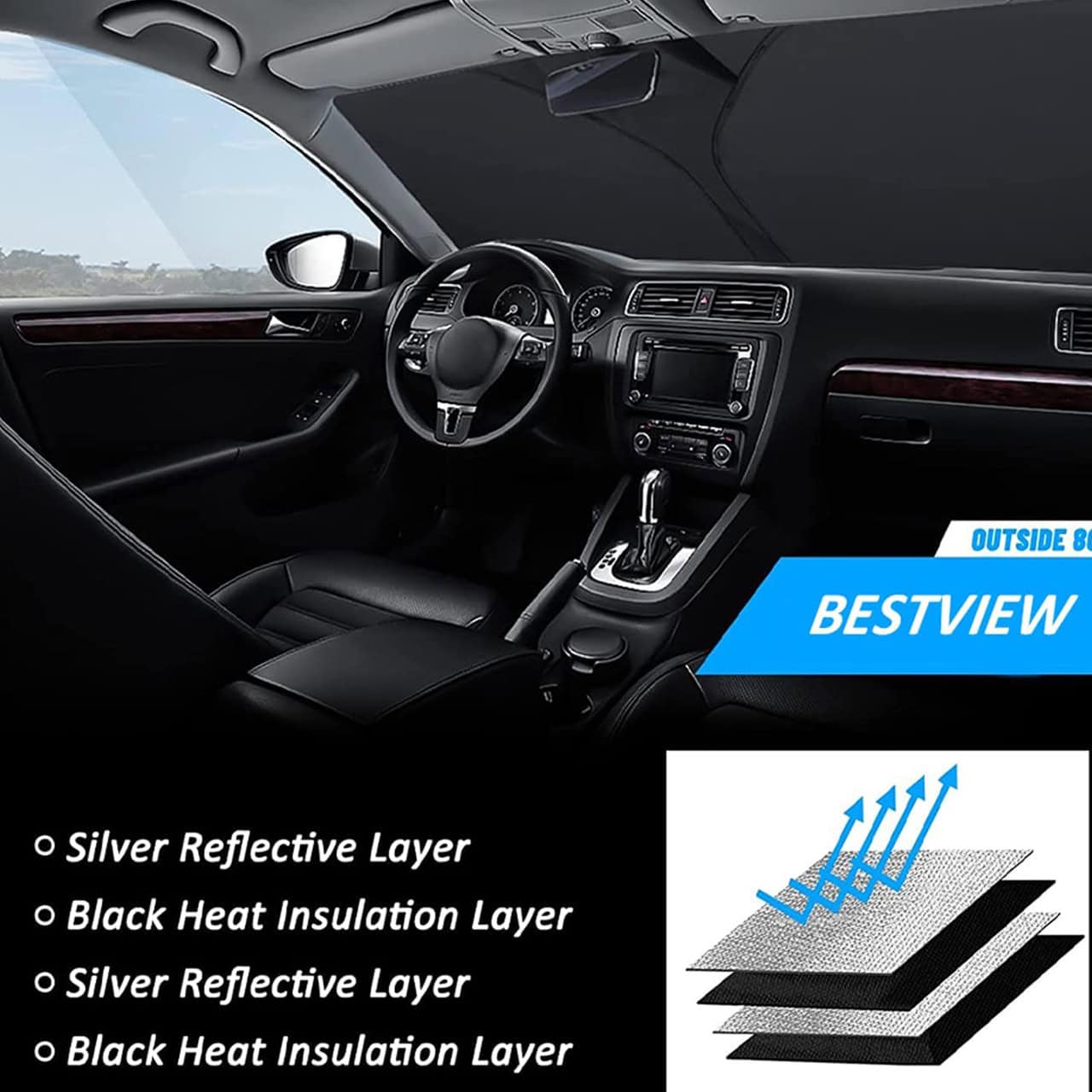 SunVisor™ Ausziehbarer Auto-Sonnenschutz Für Windschutzscheiben | 1+1 GRATIS
