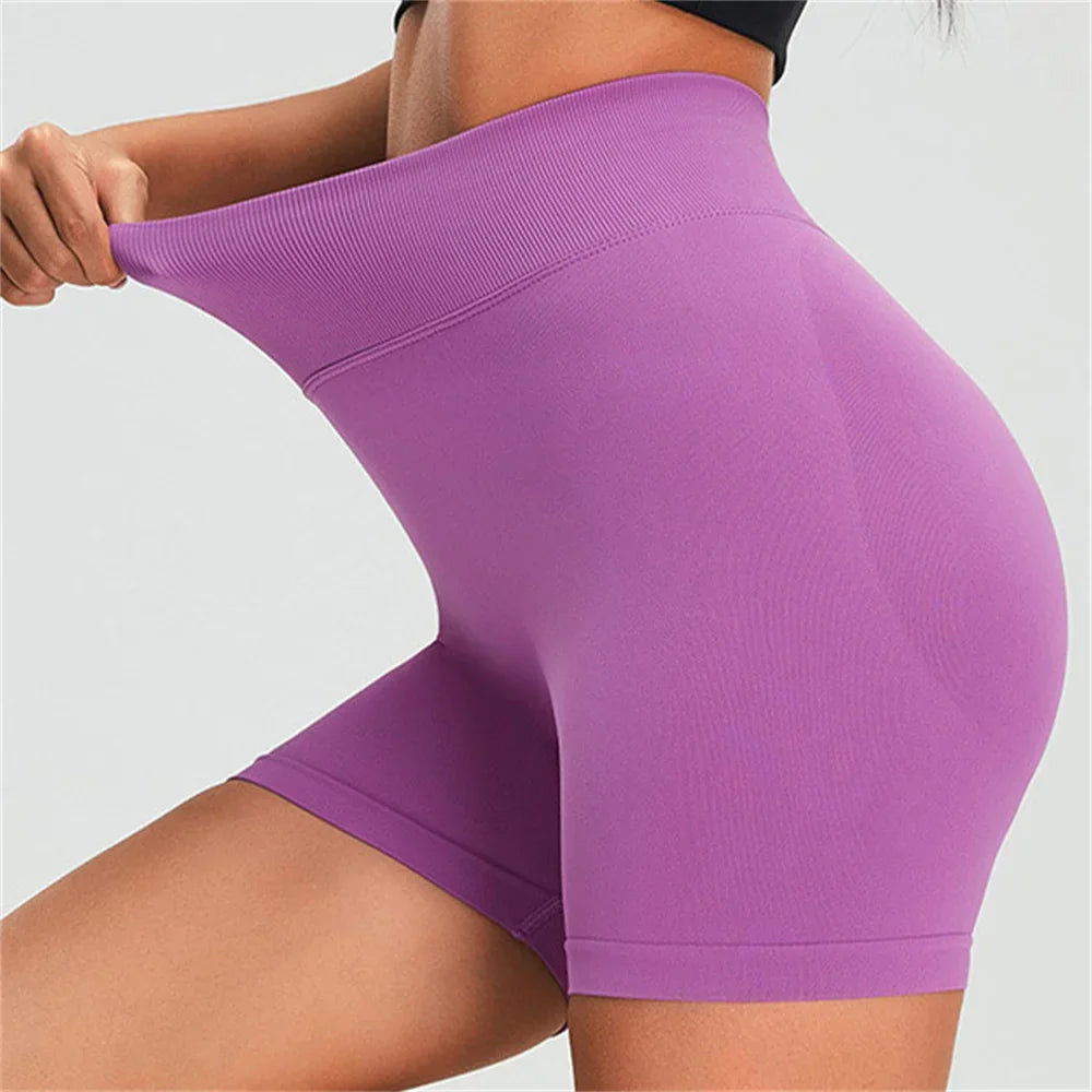 Hohe Taille Scrunch Hintern Biker Shorts für Fitnessstudio