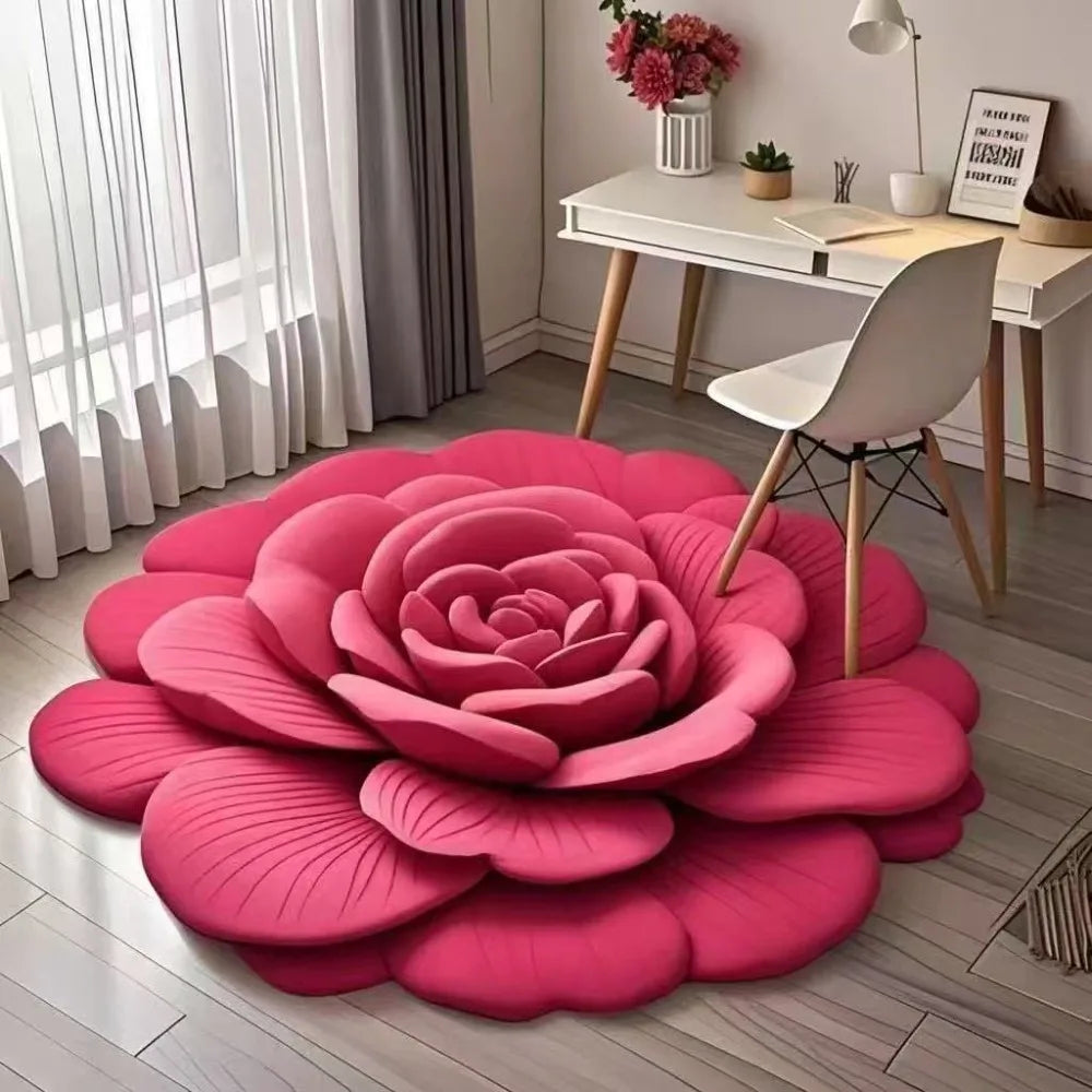 RoseLuxe™ – Elegante Badematte mit 3D-Rosenblütenmotiv für stilvollen Komfort im Badezimmer | 50% RABATT