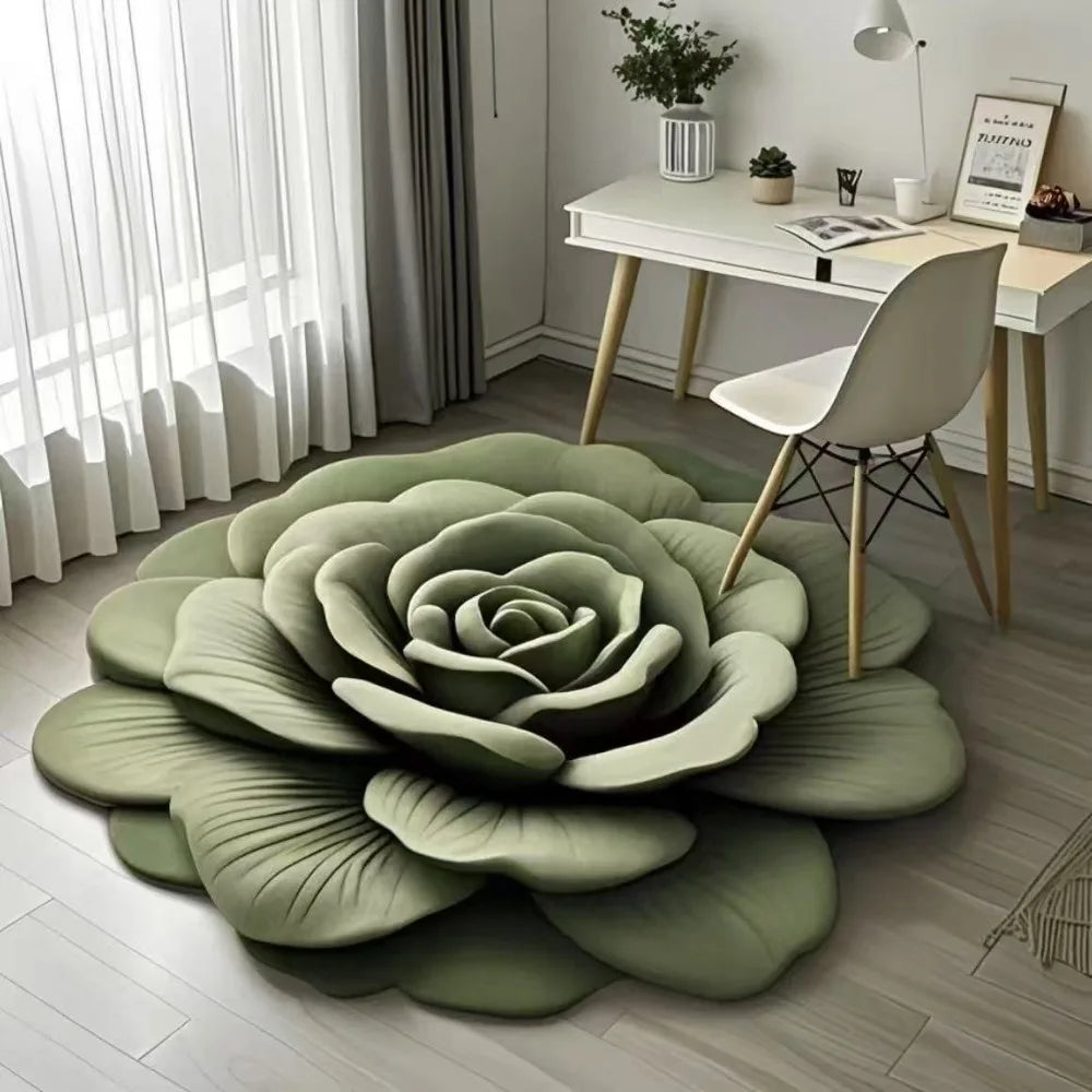 RoseLuxe™ – Elegante Badematte mit 3D-Rosenblütenmotiv für stilvollen Komfort im Badezimmer | 50% RABATT