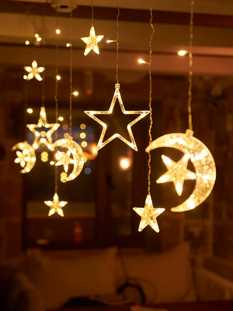 Ocerar™ Vorhang Led Mond Stern Dekoration | 50% RABATT