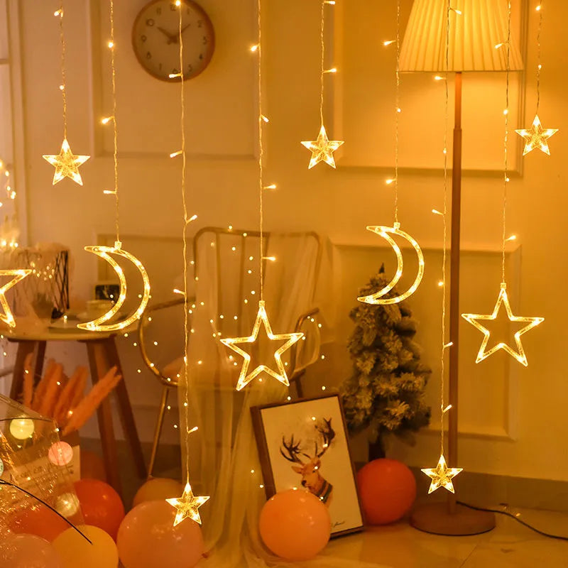 Ocerar™ Vorhang Led Mond Stern Dekoration | 50% RABATT