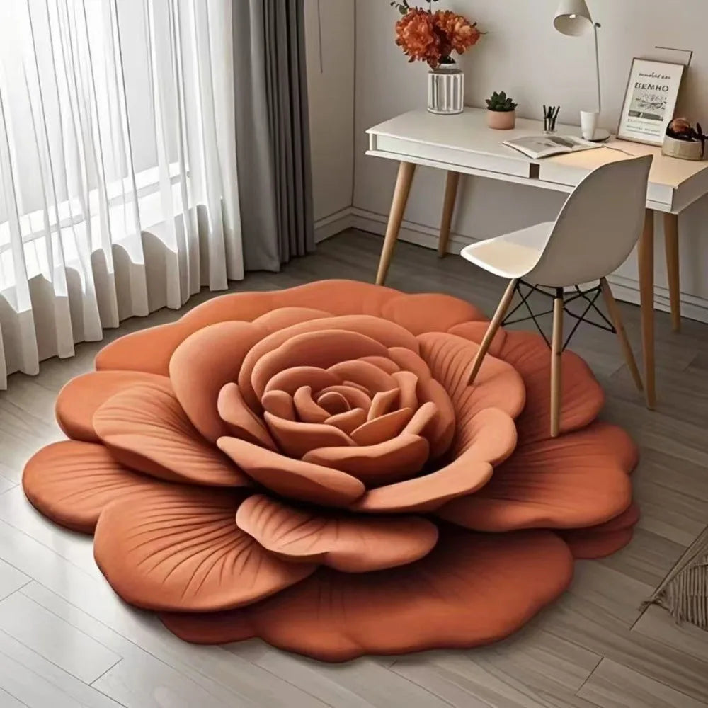 RoseLuxe™ – Elegante Badematte mit 3D-Rosenblütenmotiv für stilvollen Komfort im Badezimmer | 50% RABATT