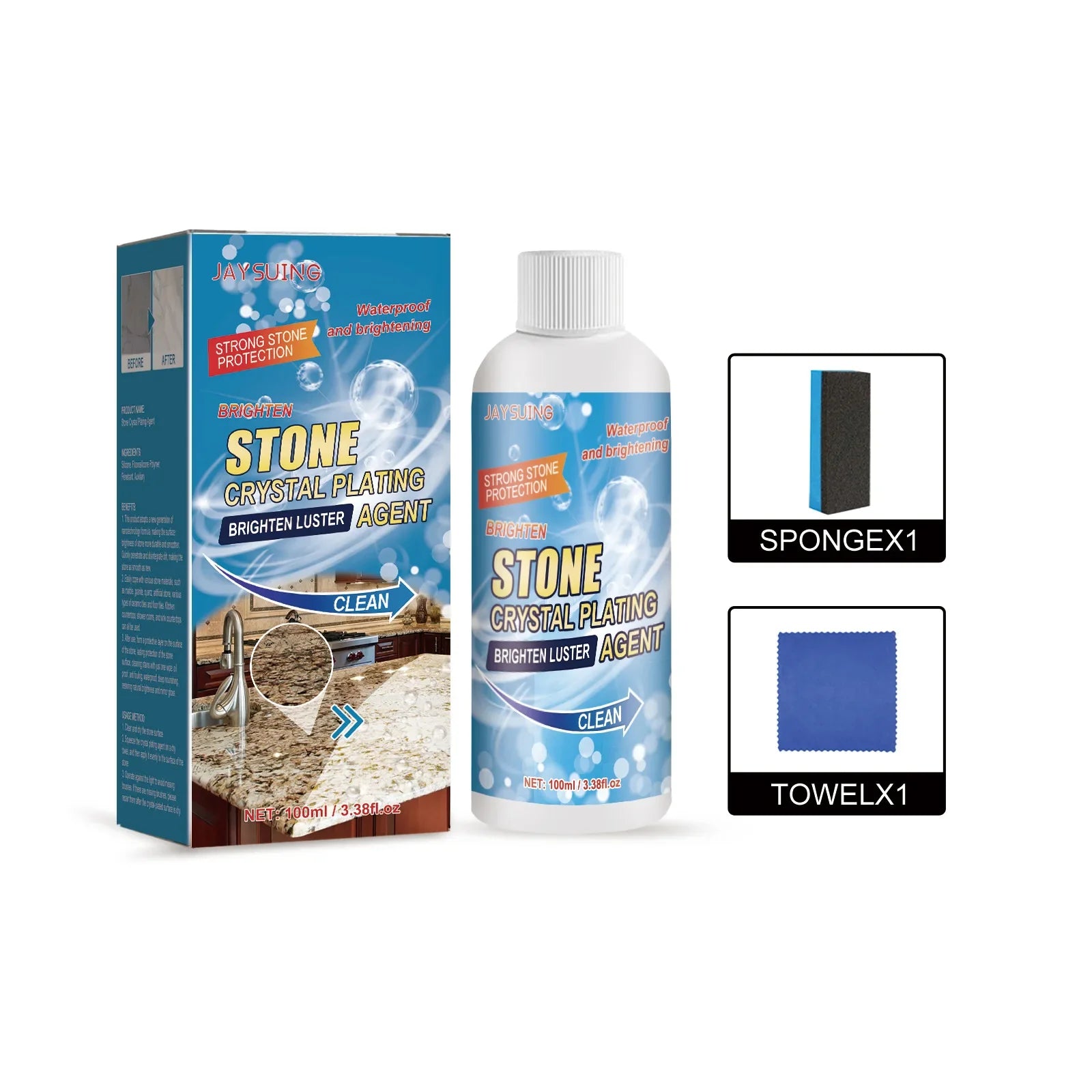 StoneClean™ – Effektiver Stein-Fleckenentferner 100ml | 1+1 GRATIS