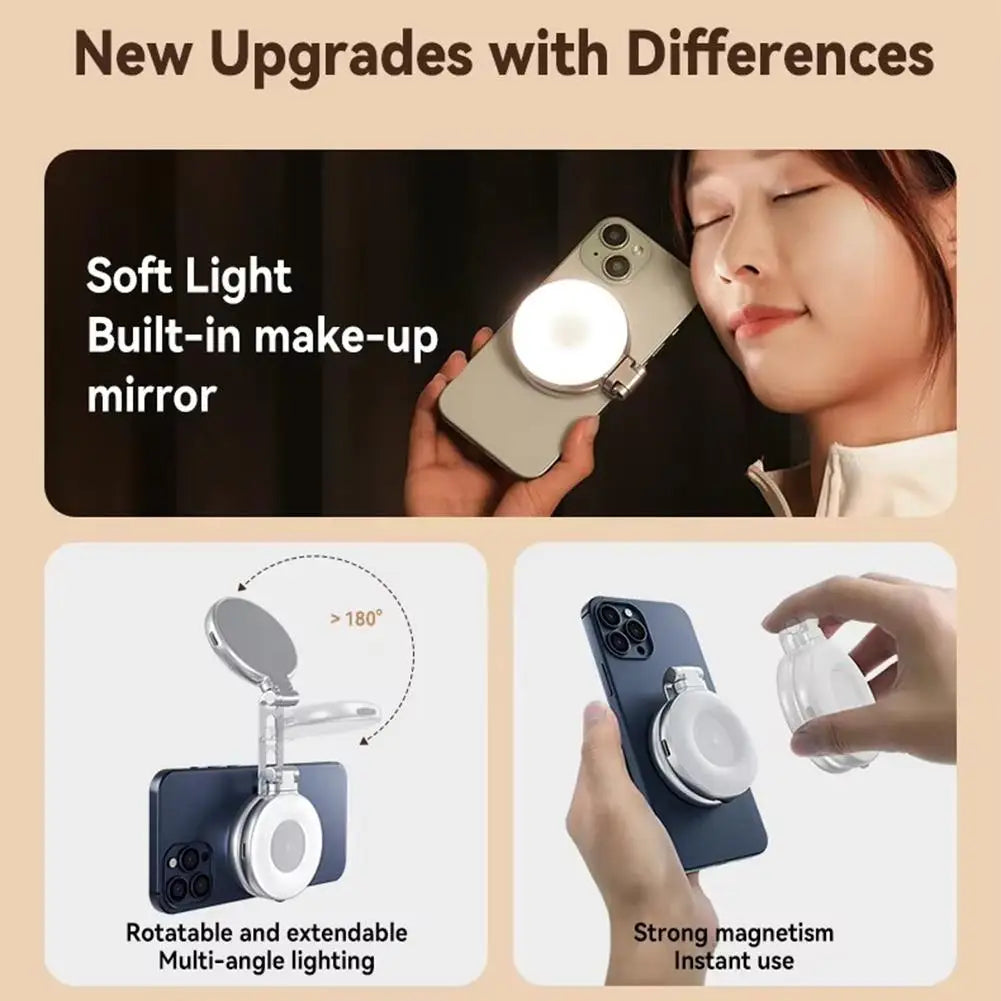 LumiSnap™ – Magnetisches Selfie-Licht | 50% Rabatt