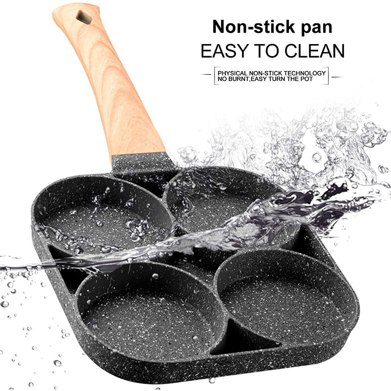 EcoStone Pro - Bratpfanne Antihaft 4 Tassen für Eierpfannkuchen | 50% RABATT