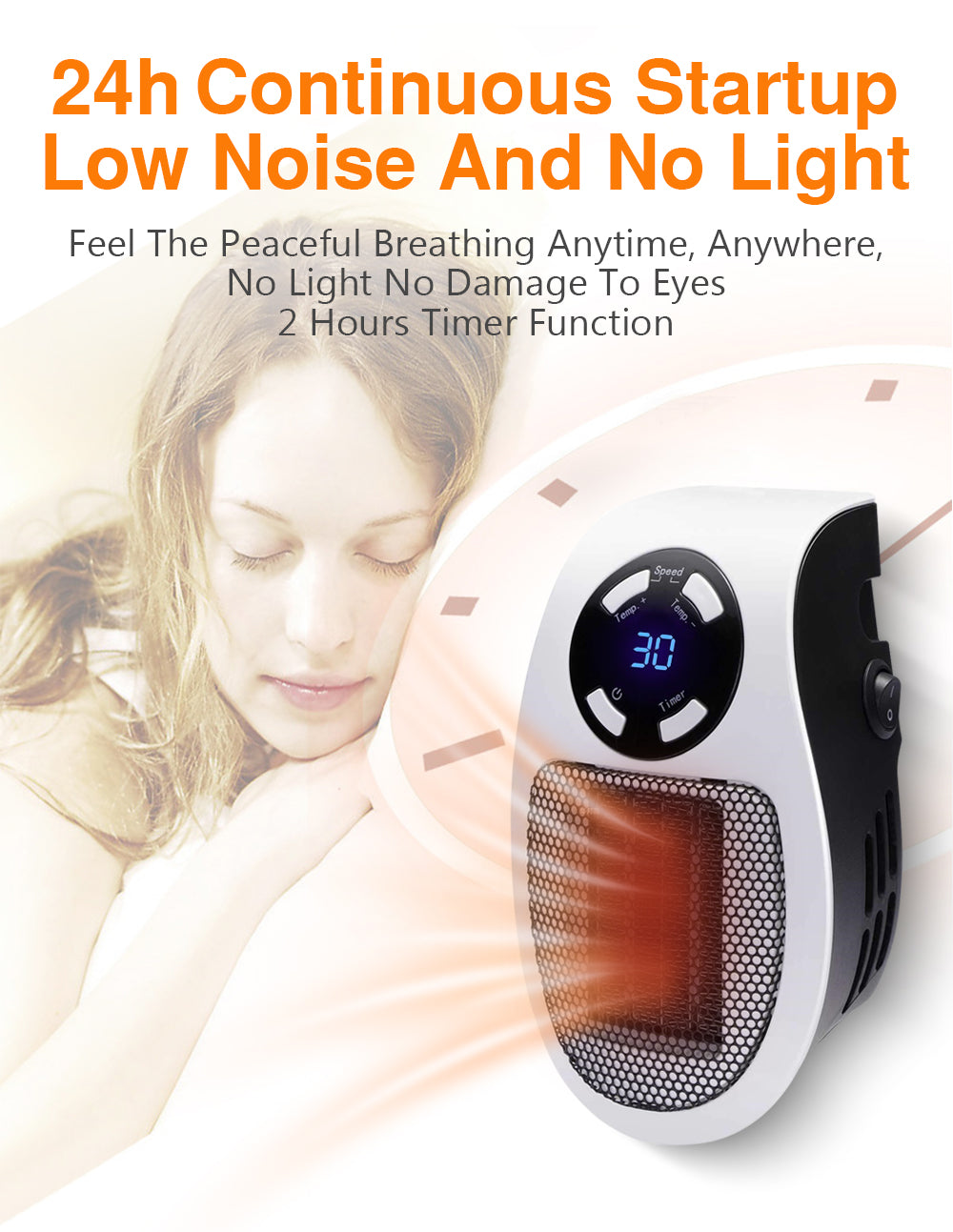 EcoHeatPro - Tragbarer elektrischer Heizlüfter | 50% RABATT