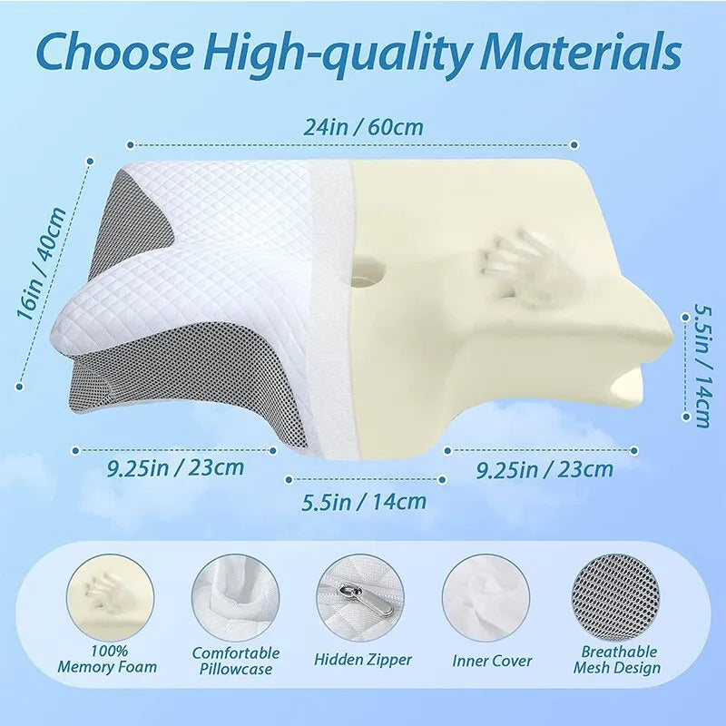 Ergonomisches Kissen mit Memory-Schaum | 50% RABATT