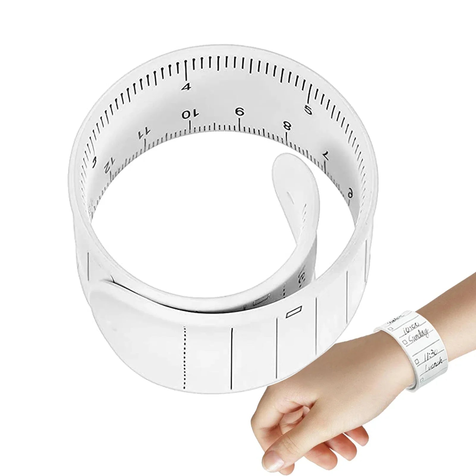 Wearable Notepad Silikon Handgelenk Band wiederverwendbare Erinnerung Armband