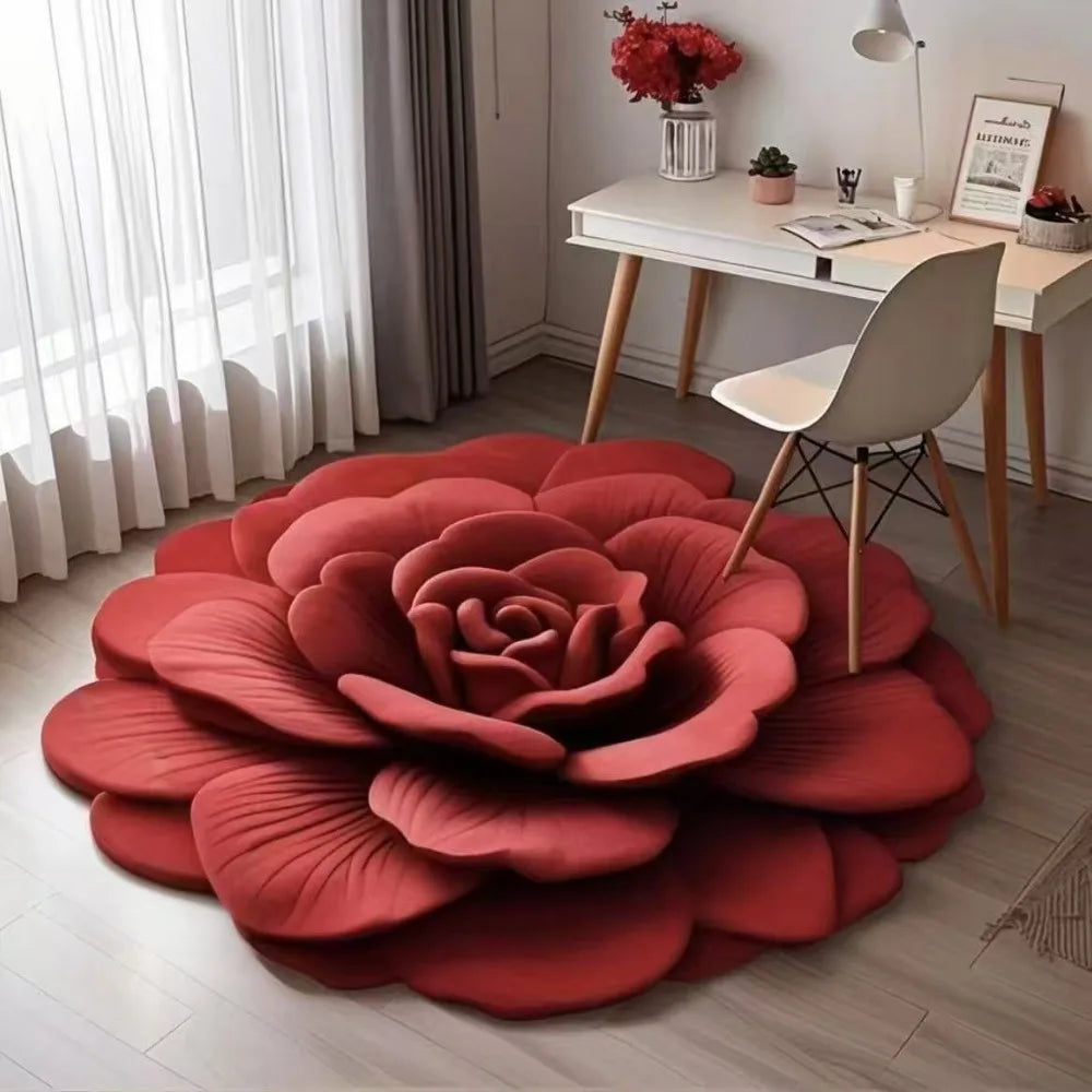 RoseLuxe™ – Elegante Badematte mit 3D-Rosenblütenmotiv für stilvollen Komfort im Badezimmer | 50% RABATT