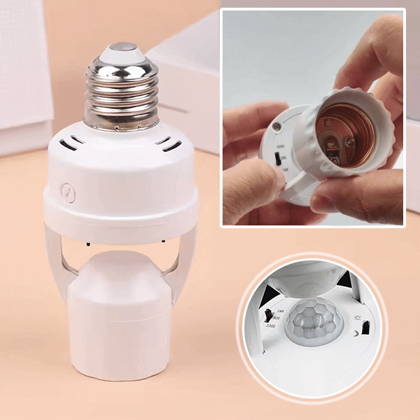SmartSense™ – Bewegungsaktivierte E27-Lampenfassung | 1+1 GRATIS