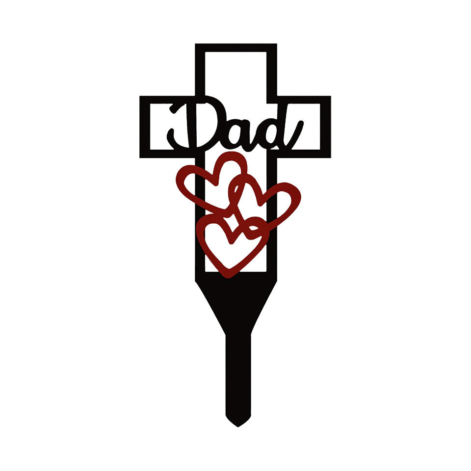 Gedenkkreuz - Hochwertiges Metallkreuz Für Ewige Erinnerung & Trost
