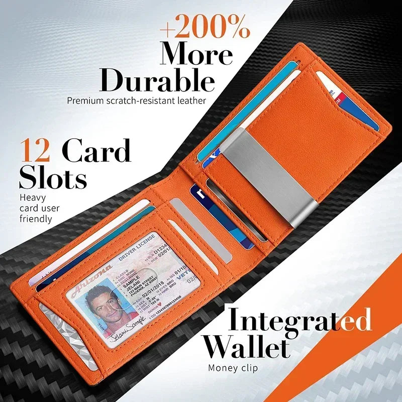 CarbonGuard™ – RFID-geschützte Herrenbrieftasche | 1+1 GRATIS
