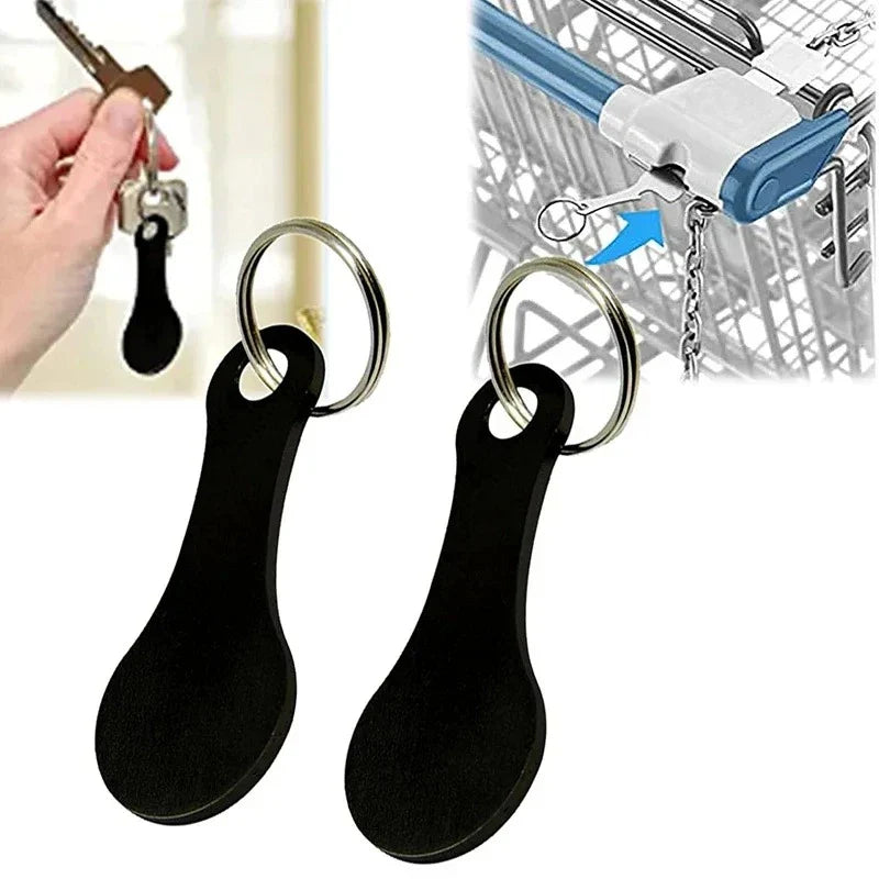 CartKey™ – Einkaufswagenchip mit Schlüsselanhänger aus Edelstahl | 1+2 GRATIS