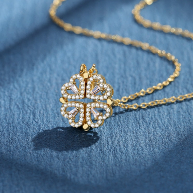 Clover Necklace | Magnetischer Anhänger - Clover 4 Love