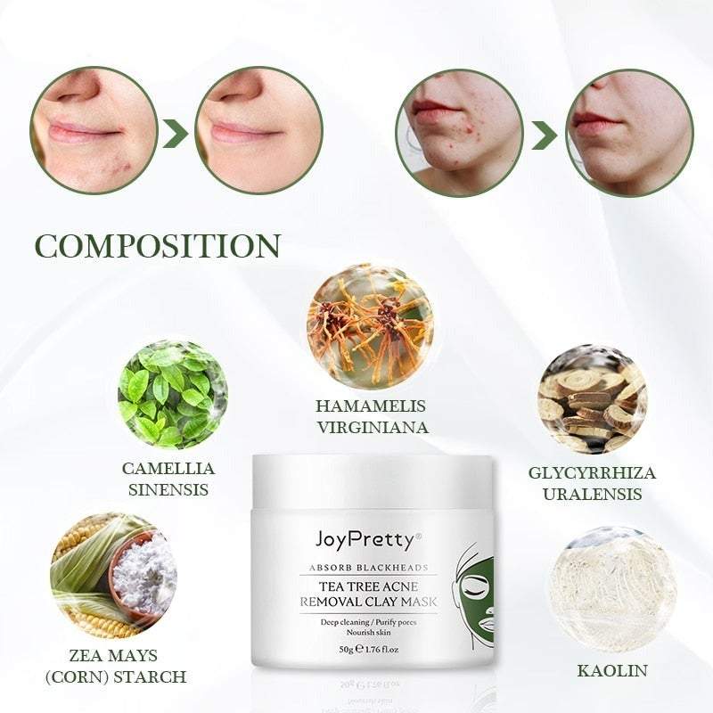 50% RABATT | Teebaum Akne Behandlung Lehm Maske