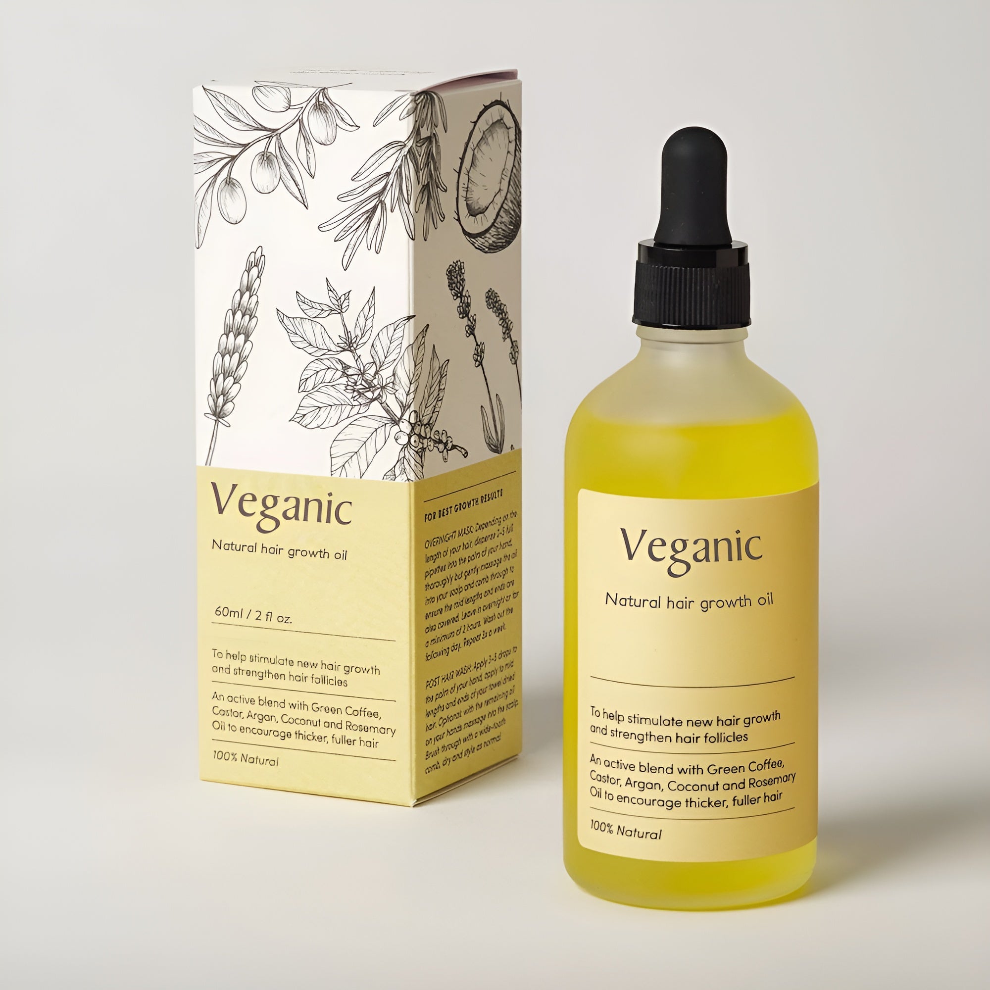 NaturGrow  - Veganes natürliches Haarwuchsöl | 1+1 GRATIS