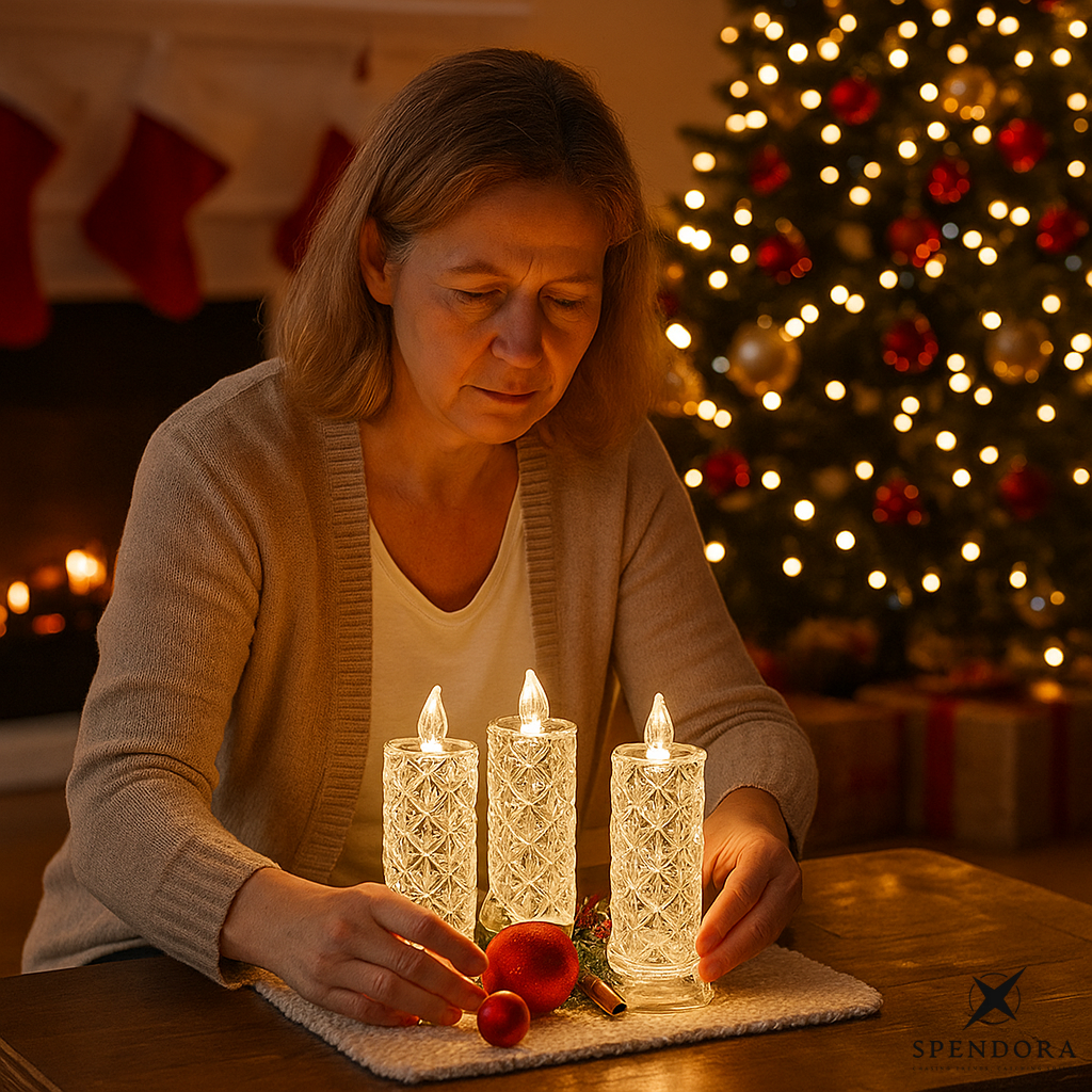 LumiGlow – Kristall LED Kerzenlicht | 1+2 GRATIS