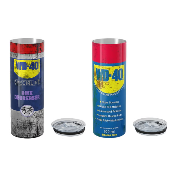 DirtyTumbler – Robuster WD-40-inspirierter Thermobecher | 50% RABATT