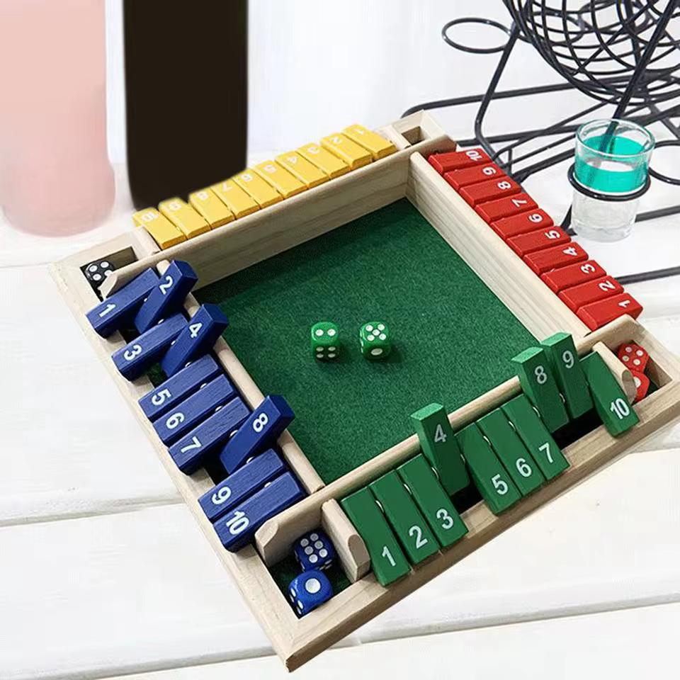 MathFun  - Eltern-Kind-Brettspiel Vierseitiger Flop | 50% RABATT