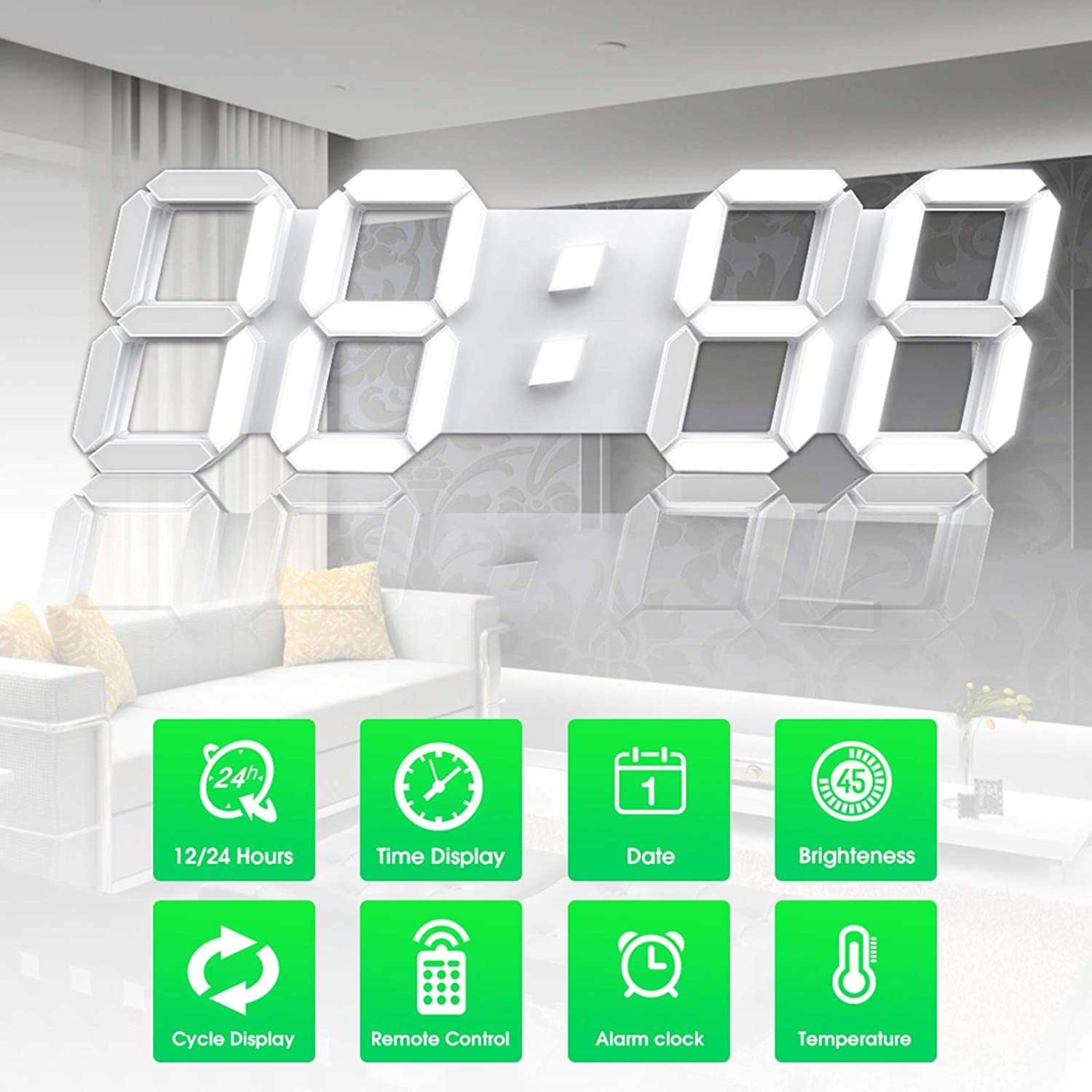 3D-LED-Wanduhr™