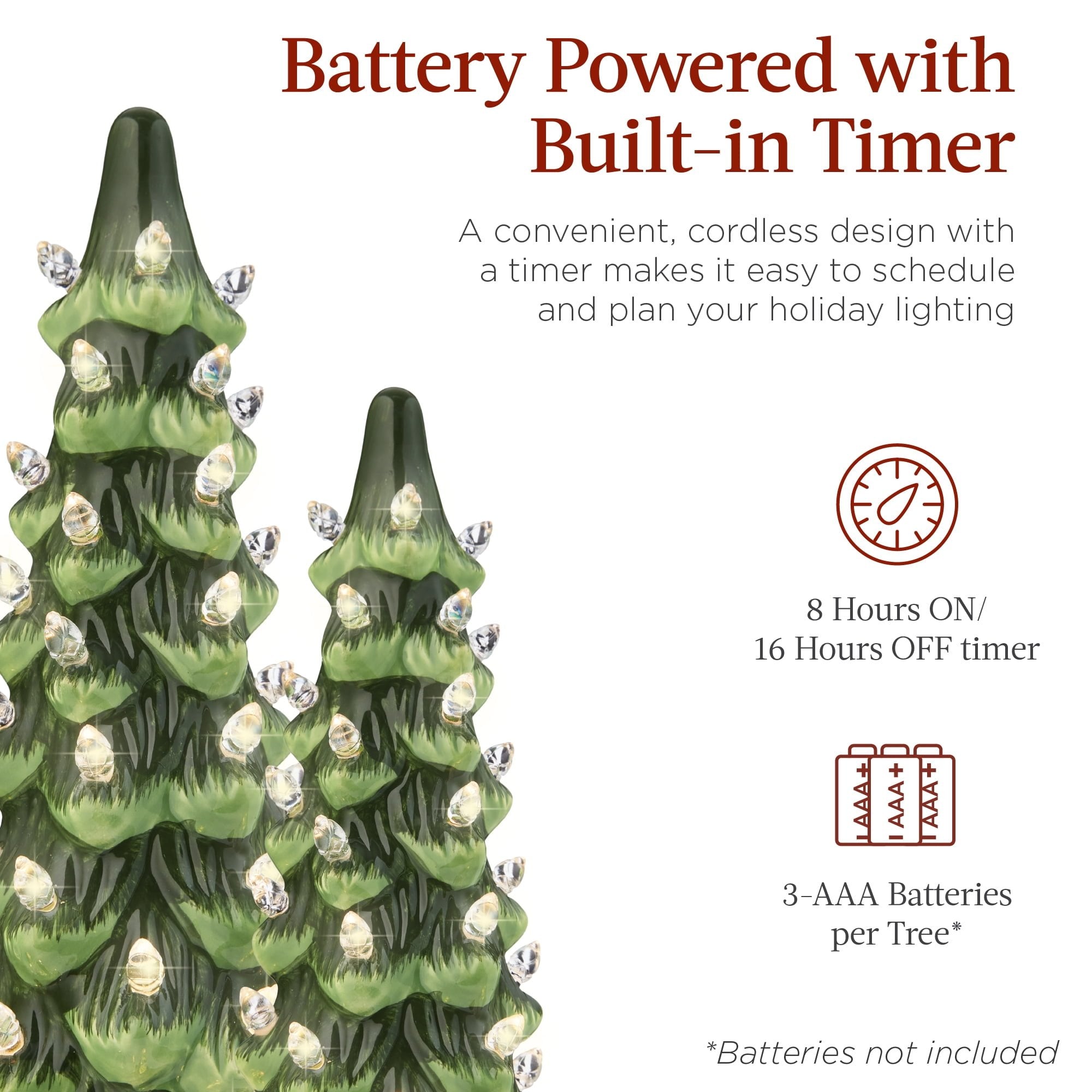 LumiGlow – Handbemalter Weihnachtsbaum aus Keramik