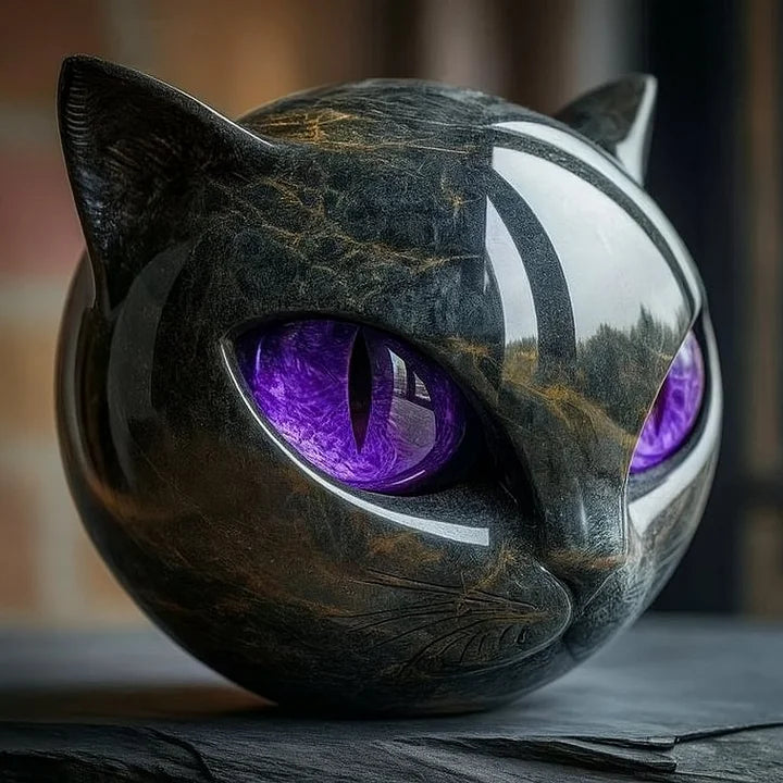 Noctura™ – Mystische schwarze Katzenskulptur | 50% Rabatt