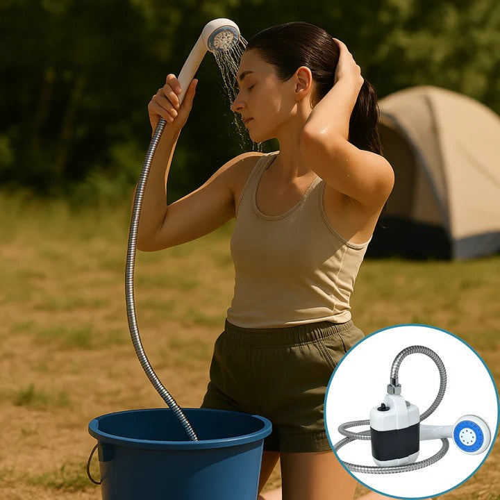 TrailShower™ – Die mobile Campingdusche mit Powerdruck | Sauber & Erfrischt überall | 50% RABATT