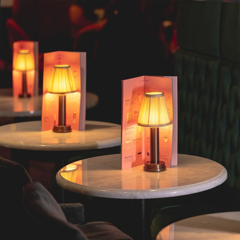 LED Cordless™ Silk Metall Tischlampe | 50% RABATT