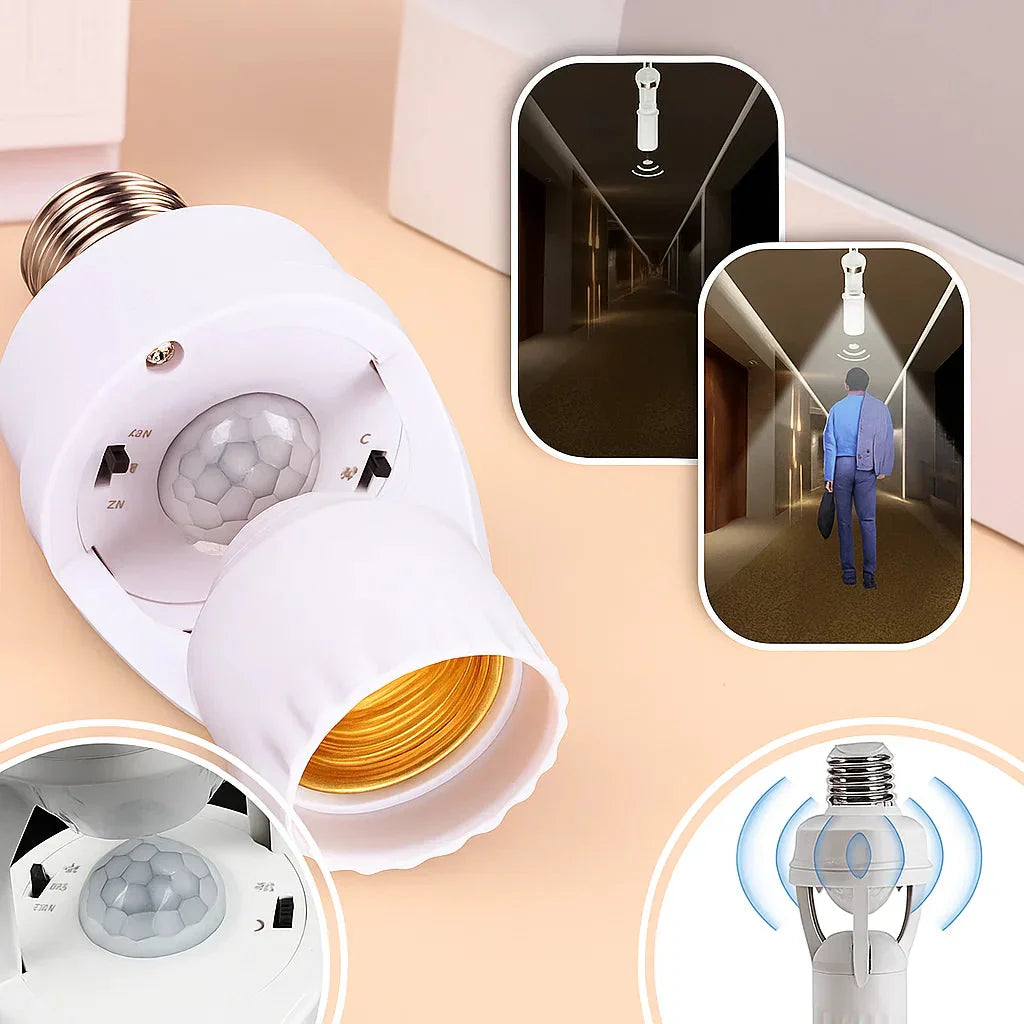 SmartSense™ – Bewegungsaktivierte E27-Lampenfassung | 1+1 GRATIS