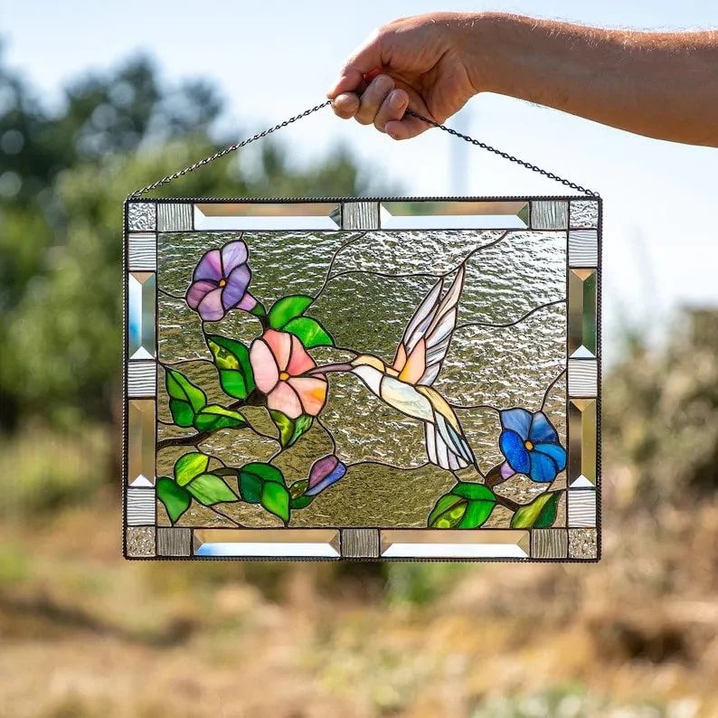 Kardinal Buntes Fenster Panel