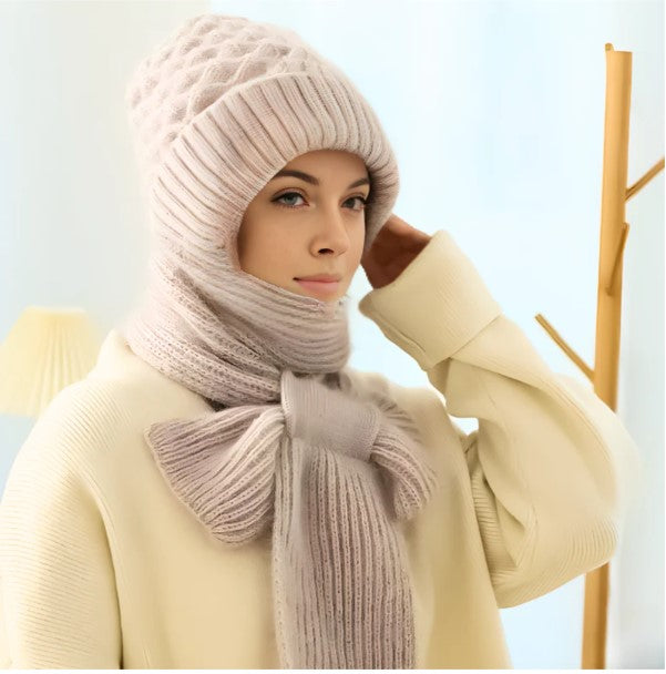 WarmStyle - Damenschal und Beanie-Mütze in einem | 1+1 GRATIS