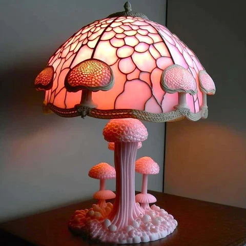 50% RABATT | Luminox - Pilz-Lampe aus gebeiztem Harz | 30 CM