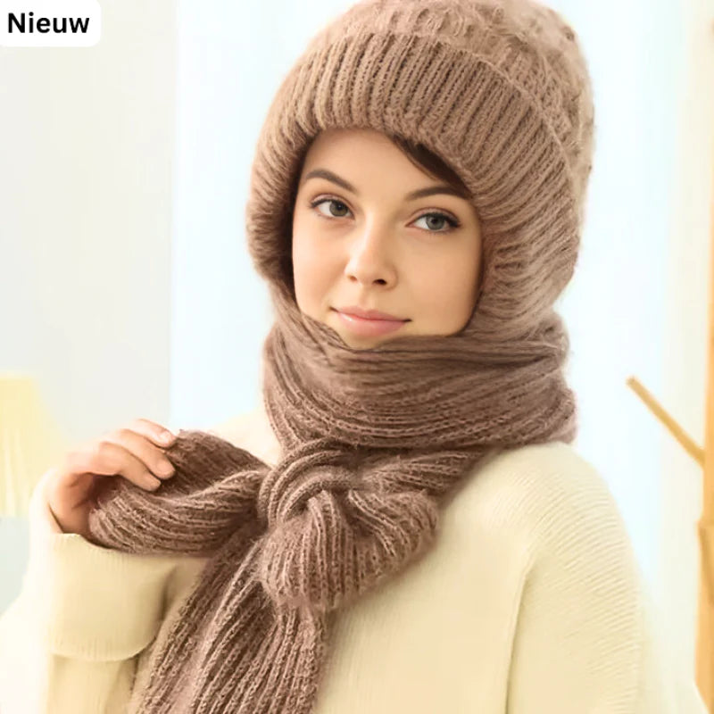 WarmStyle - Damenschal und Beanie-Mütze in einem | 1+1 GRATIS