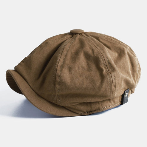 Baret kasketter Achteckige Newsboy kasket