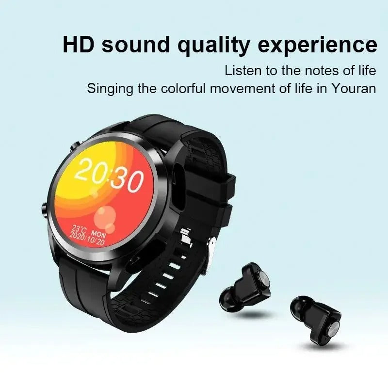 SmartFusion - Smartwatch mit TWS-Kopfhörern