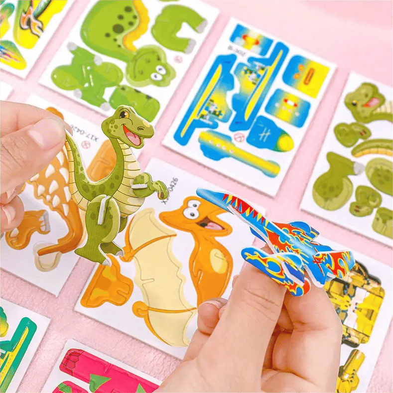 ImagiBuild™ – 3D Lernpuzzle-Set für Kinder (10er-Pack)