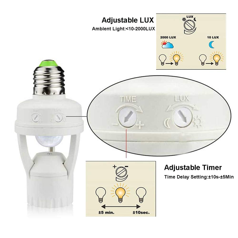 SmartSense™ – Bewegungsaktivierte E27-Lampenfassung | 1+1 GRATIS